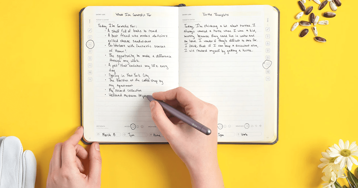 Journal/blog Edit 50 Journal Prompts to Help You Grow This Spring - Baronfig