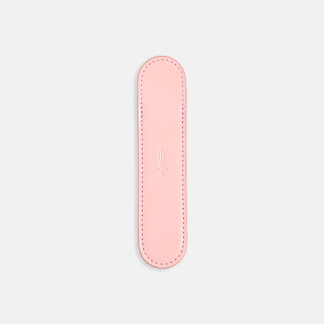 pen sheath in rose quartz