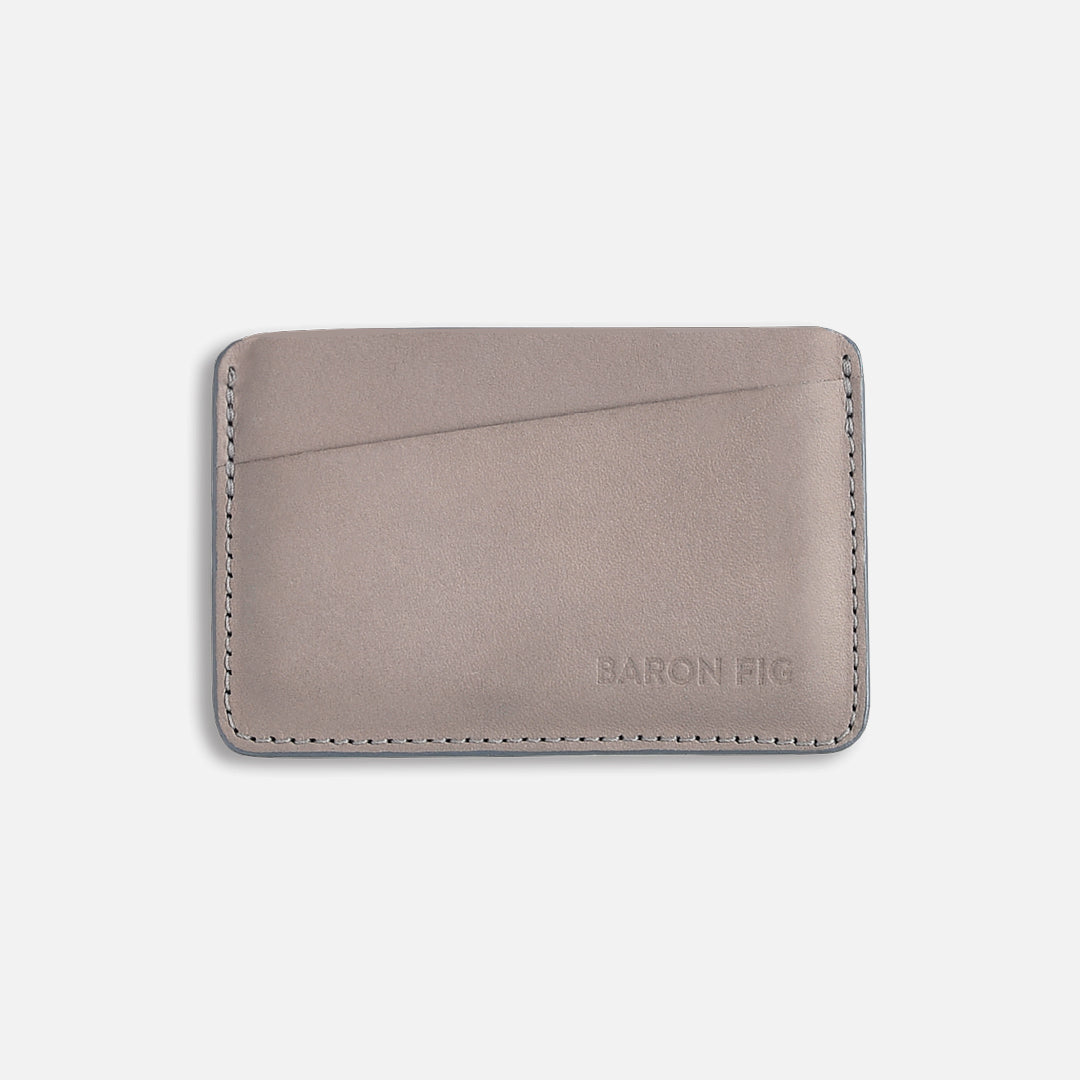 Card sleeve in charcoal gray