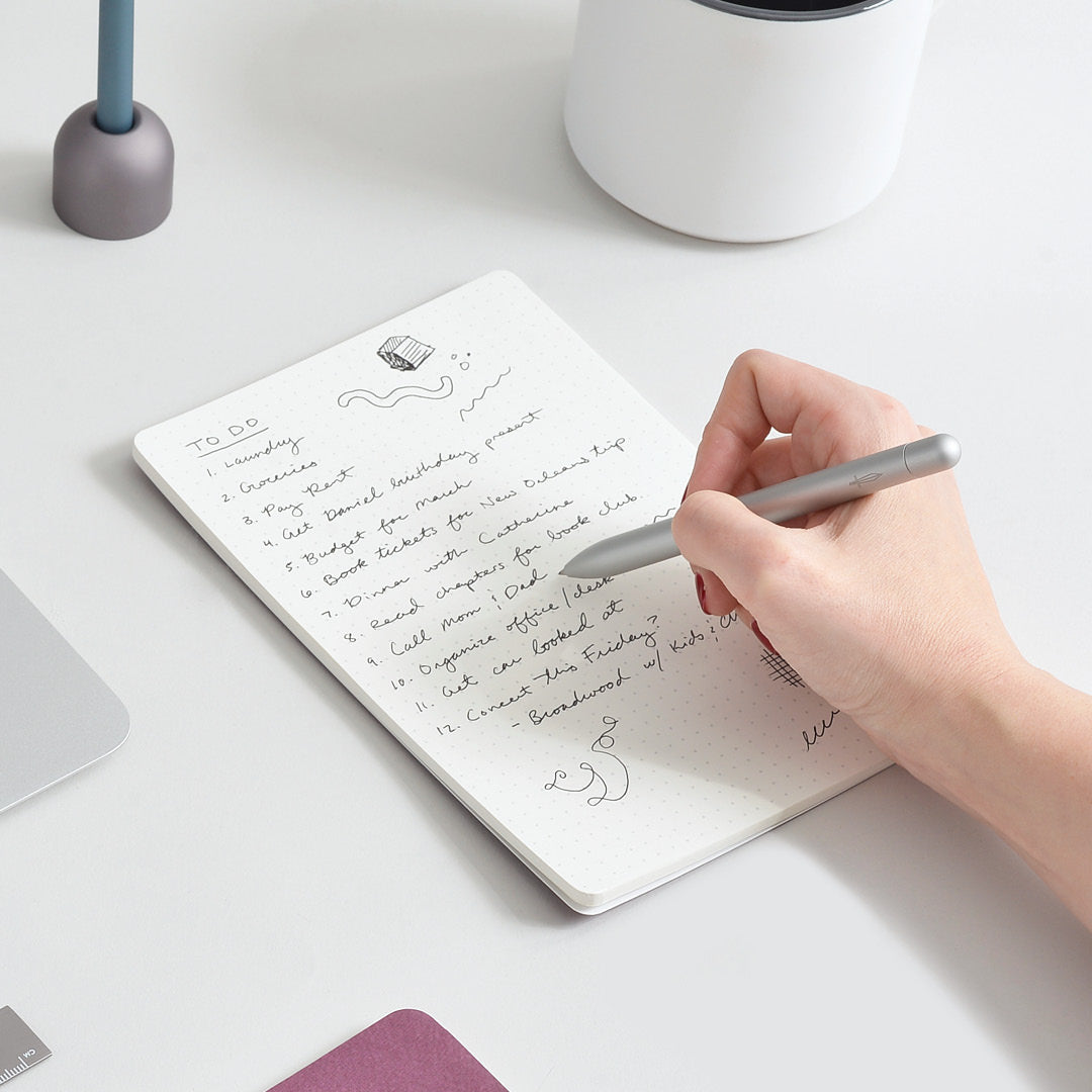 Mastermind dot grid desk pad in use