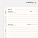 Savor Recipe Journal interior recipe page.