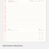 Savor Recipe Journal interior recipe page.