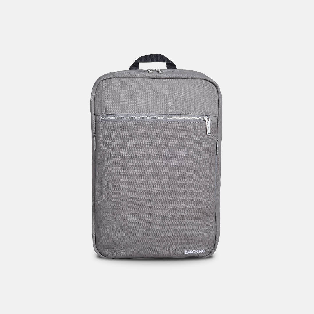 Charcoal gray slimline backpack