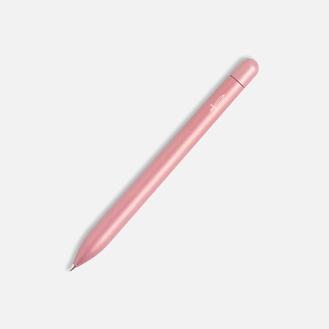 Rose Quartz Squire Rollerball Pen